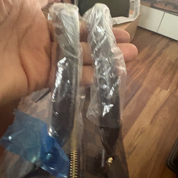 Checkered Brown Tote Bag - Picture 10 of 17